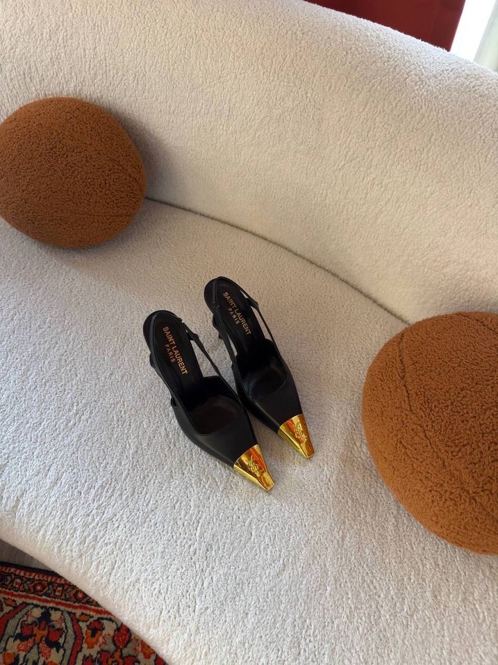 Siyah Deri Tokalı Stiletto Topuklu Kadın Ayakkabı - Görsel 4