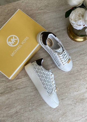 Michael Kors Beyaz Baskılı Kadın Spor Ayakkabı