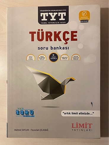 Limit Yayınları Limit Tyt Türkçe Soru Bankası 2022