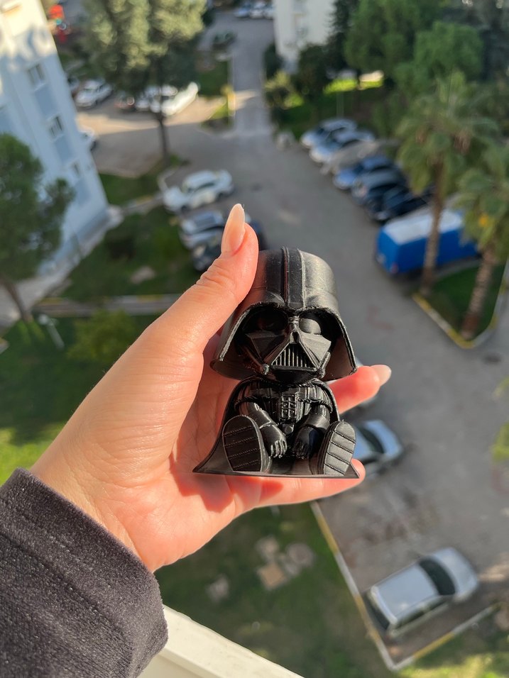 Küçük Siyah Star Wars Darth Vedar Figürü - Görsel 5