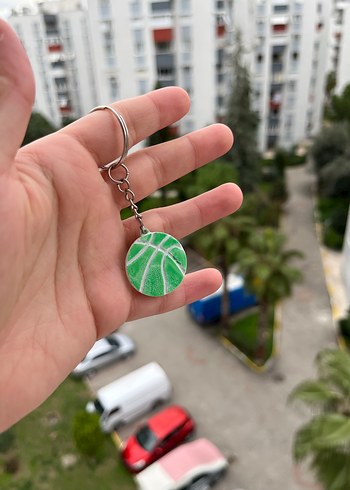 Yeşil Basketbol Topu Anahtarlık - Görsel 3