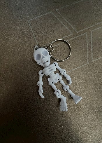 Beyaz İskelet Anahtarlık - Görsel 3