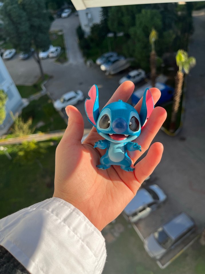 Renkli Mavi Stitch Figürü - Görsel 3