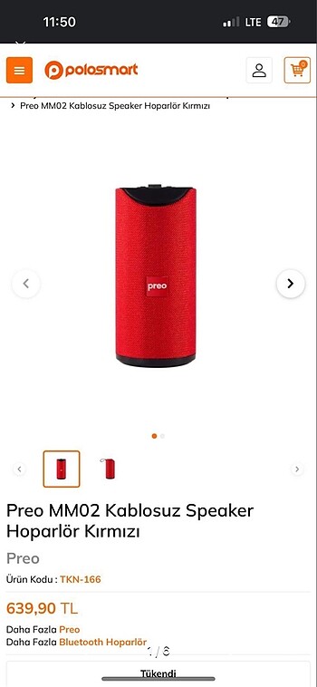 Preo Bluetooth lu hoparlör