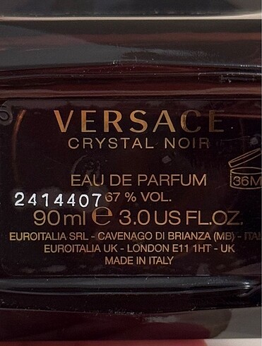 Versace Versace Crystal Noir Edp 10 ml