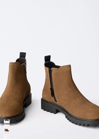 Kahverengi Süet Kadın Bot - Görsel 2