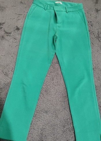 LC Waikiki Yeşil Kadın Kumaş Pantolon