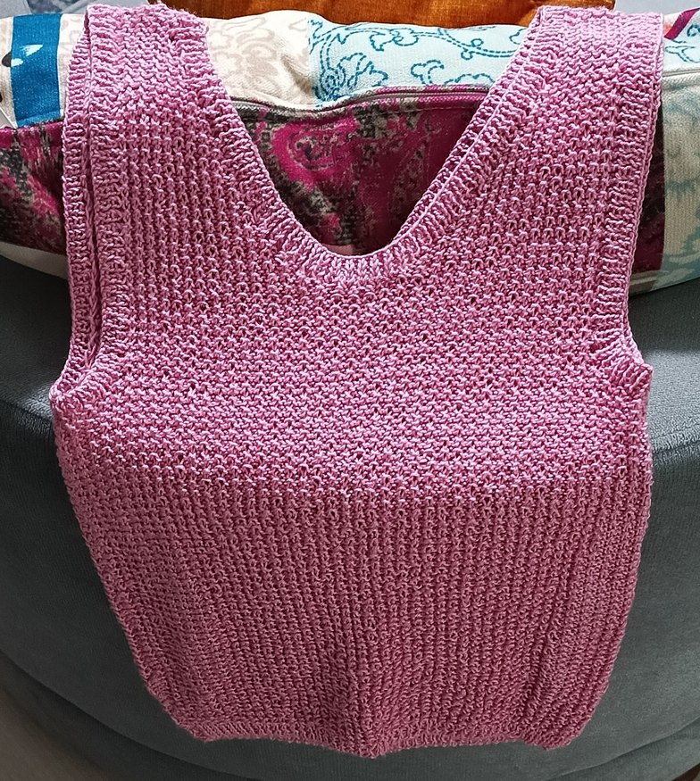 Diger Pembe V Yaka Örgü Kadın Süveter - Görsel 3