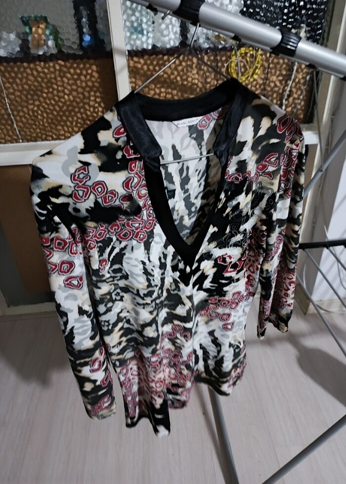 Mode Bravo çok renkli bluz, M - Görsel 2