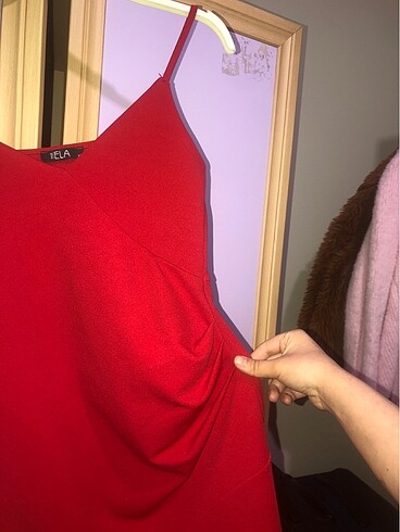 m Beden Kırmızı mini elbise