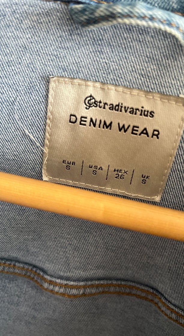 Düğmeli Mavi Denim Ceket - Görsel 2