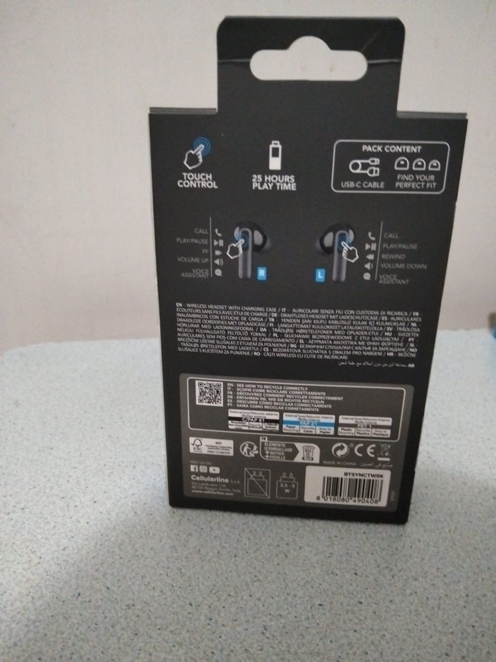 Cellularline Bluetooth Kablosuz Kulaklık Siyah - Görsel 3