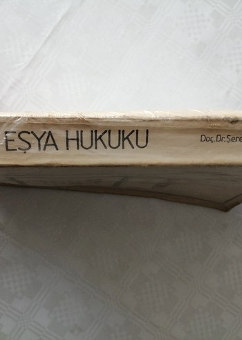 1987 basım Eşya Hukuku Kitabı - Doç. Dr. Şeref Ertaş