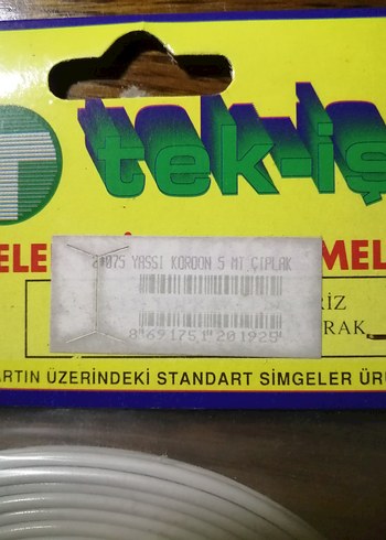 Beyaz Elektrik Kablosu - Görsel 2