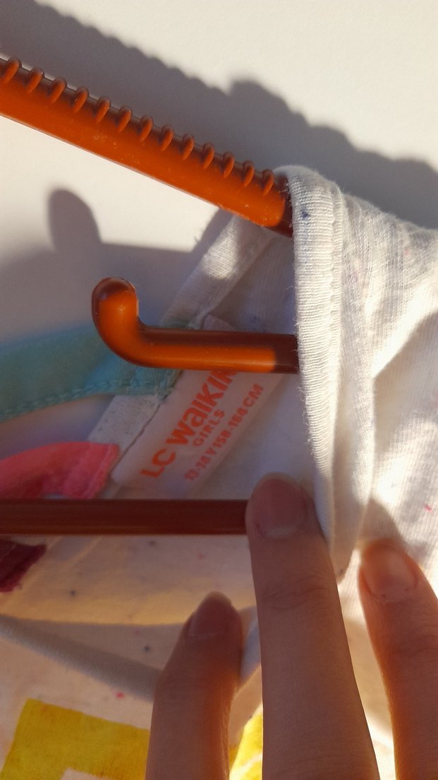 Beyaz Kız Çocuk Baskılı Tişört - Görsel 2