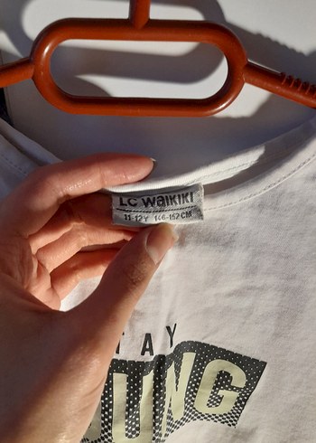 Kız Çocuk Beyaz Baskılı Tişört - Görsel 2