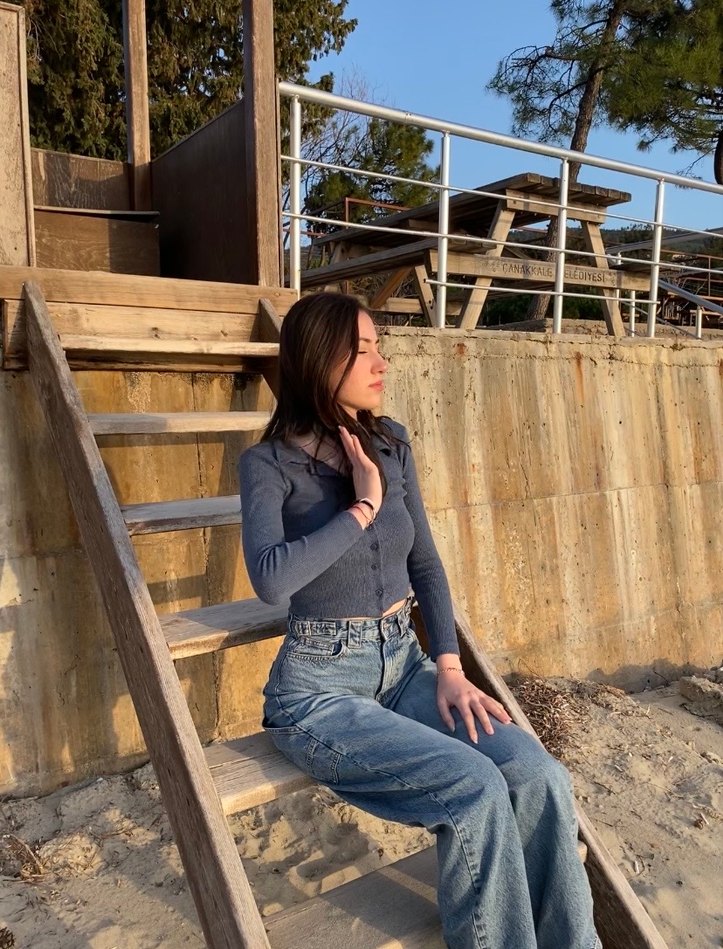 Bershka Ayarlanabilir balloon fit jean - Görsel 5