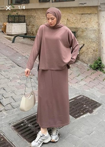 Kadın Camel Uzun Kollu Rahat Elbise