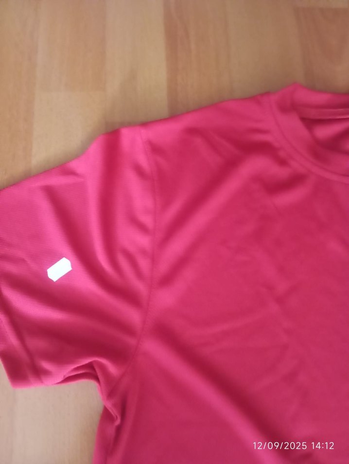 Kırmızı Erkek Bisiklet Yaka Kısa Kollu Tişört - Görsel 4