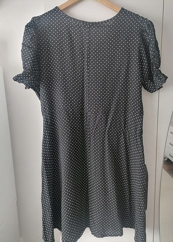 Puantiyerli elbise - Görsel 5