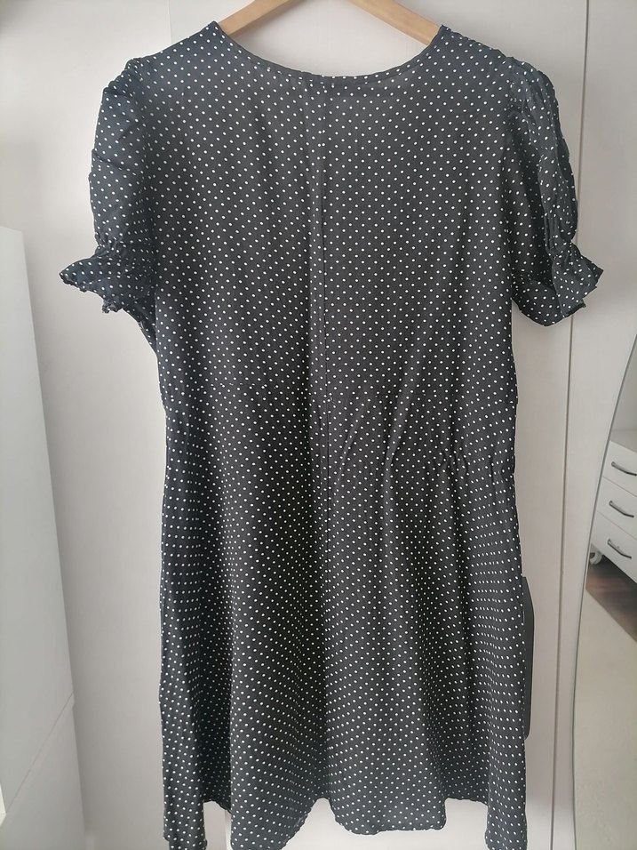 Puantiyerli elbise - Görsel 5