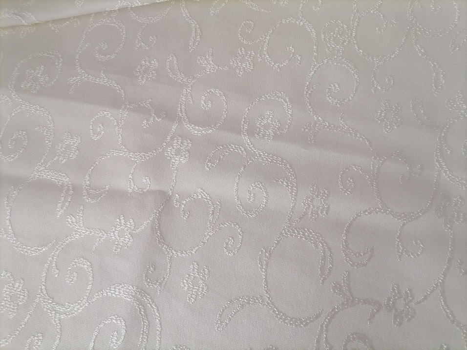 İşlemeli Beyaz Bohem Masa Örtüsü - Görsel 3