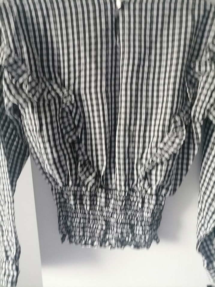 Düğmeli Kareli, Uzun Kollu - Görsel 4