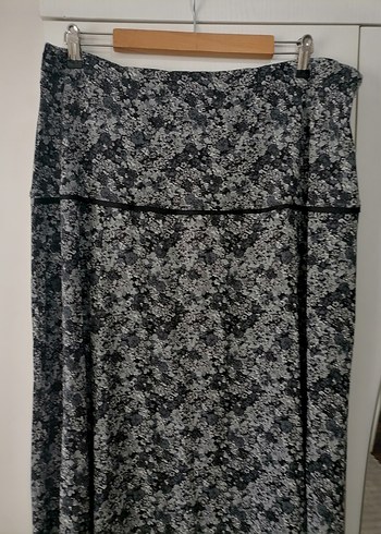 Gri Desenli Uzun Bohem Etek - Görsel 3