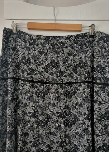 Gri Desenli Uzun Bohem Etek - Görsel 2