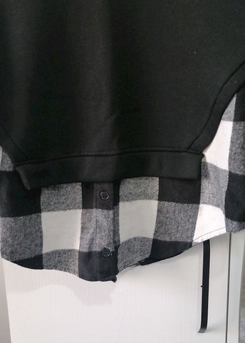 Siyah Salaş Kadın Sweatshirt - Görsel 4