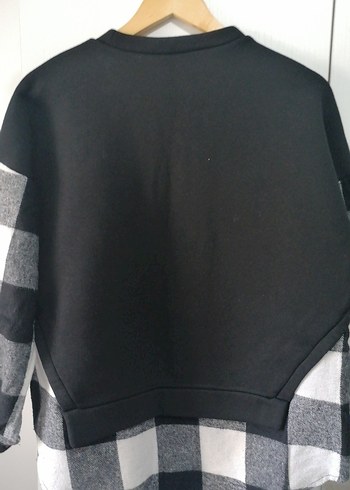 Siyah Salaş Kadın Sweatshirt - Görsel 5