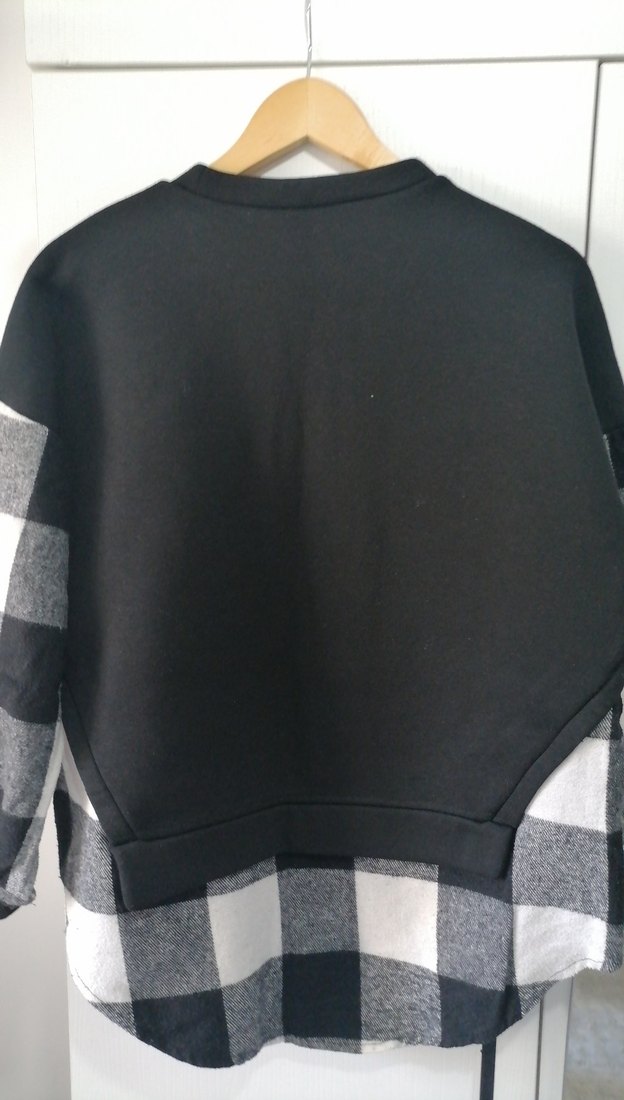 Siyah Salaş Kadın Sweatshirt - Görsel 5