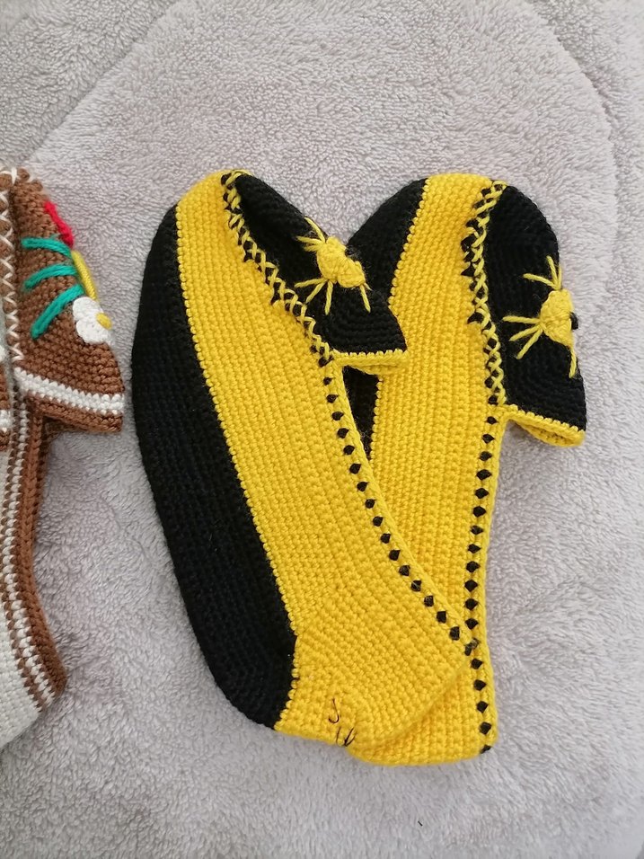 Renkli Nakışlı Örgü  patik çorap - Görsel 5