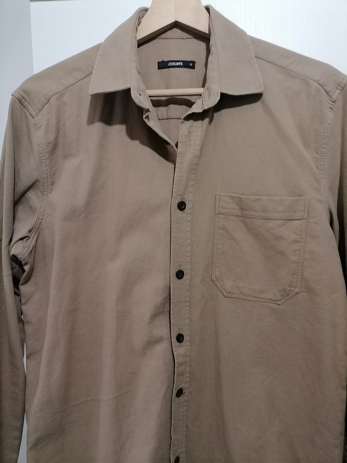 Erkek Keten Bej Kıs
 Uzun Kollu Gömlek - Görsel 2