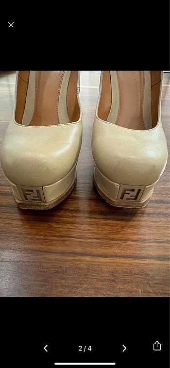 Fendi FENDİ bej rengı platform