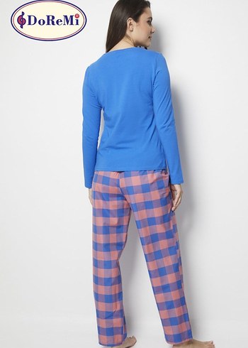 Mavi Doremi marka Rahat Kadın Pijama Takımı - Görsel 3