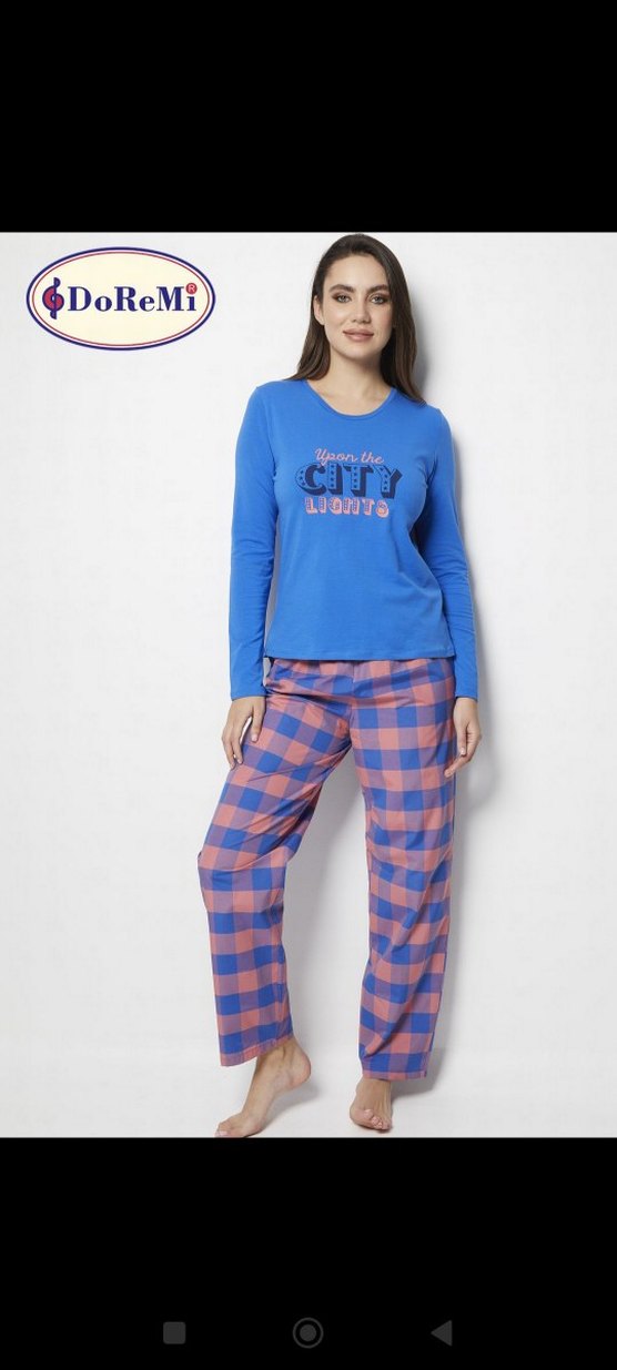 Mavi Doremi marka Rahat Kadın Pijama Takımı - Görsel 2