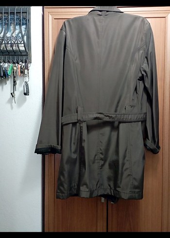 kahverengi  Trençkot - Görsel 4