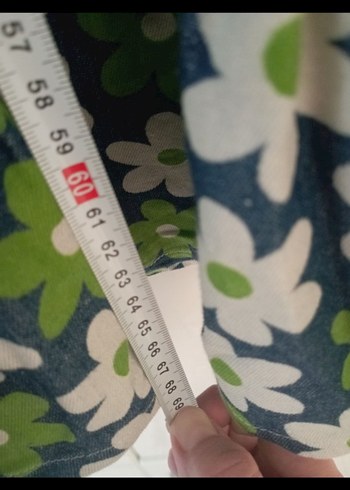 Yeşil Çiçek Desenli Bohem Uzun Elbise - Görsel 4