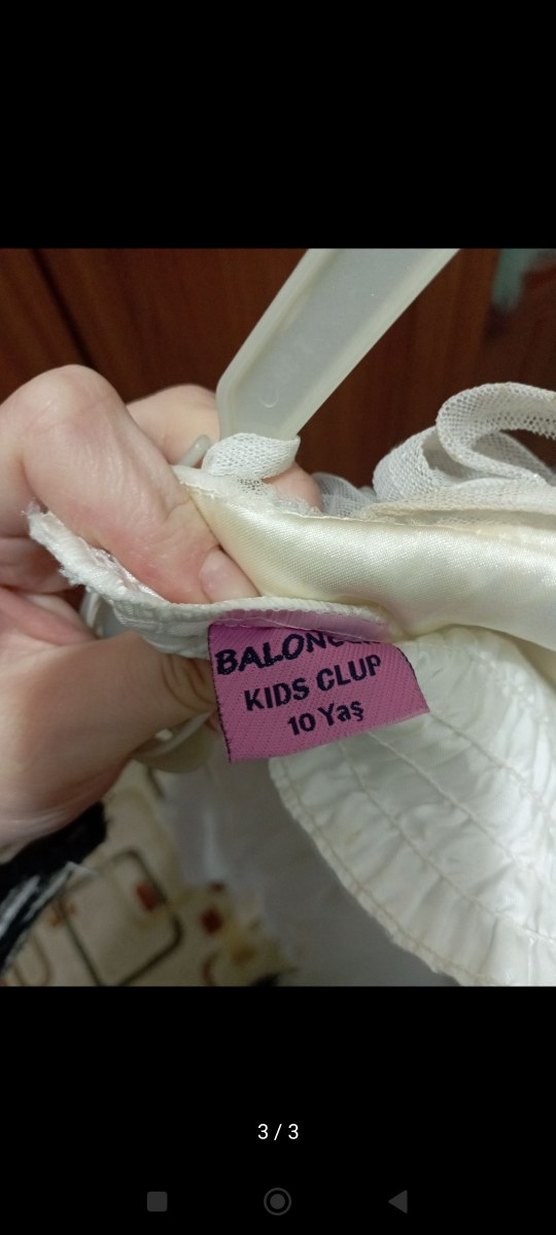 Beyaz Uzun Straplez Mini Gelinlik - Görsel 3