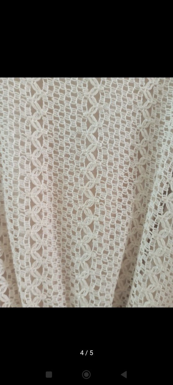 Bej Dantelli Midi Triko Kadın Elbise - Görsel 4