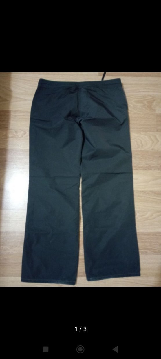 Kadın Siyah Spor Bol Kesim Kemerli Pantolon - Görsel 2