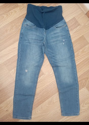 Mavi Rahat Kesim Hamile Kot Pantolon - Görsel 2