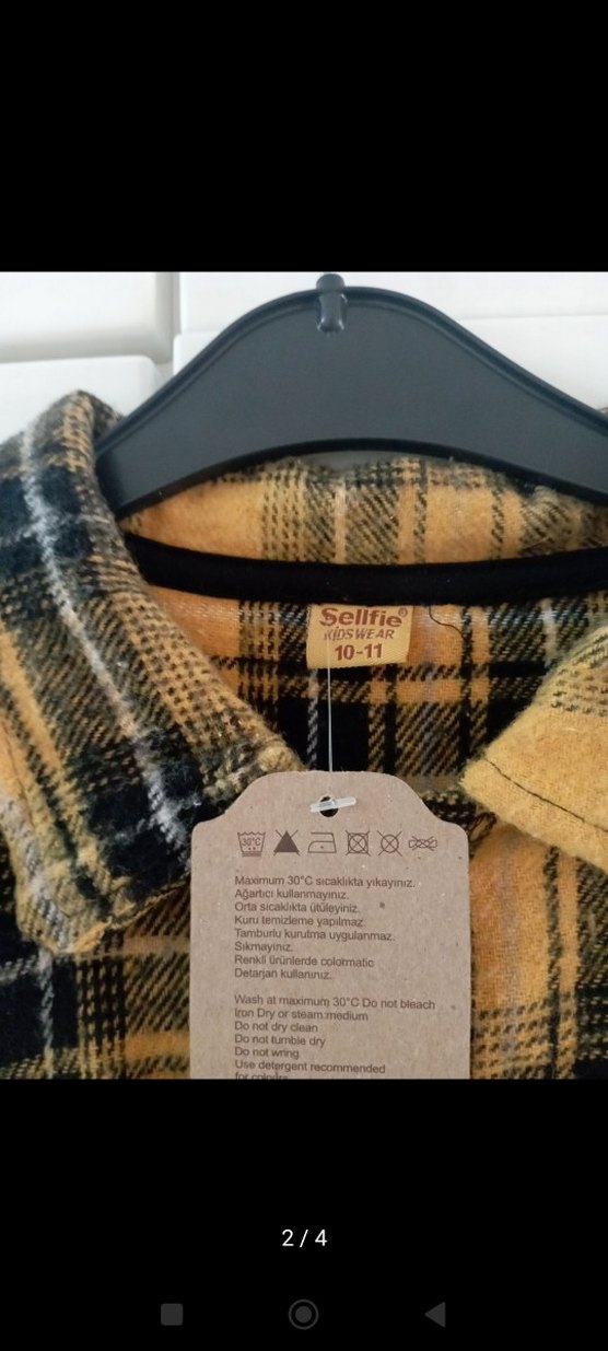 Sarı Örgü Kız Hırka Uzun Kollu ve elbise - Görsel 3