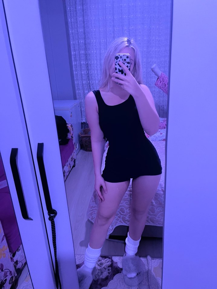 lacivert Kadın Mini Spor Tulum - Görsel 4