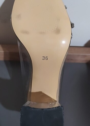 36 Beden Şeffaf ayakkabı 
