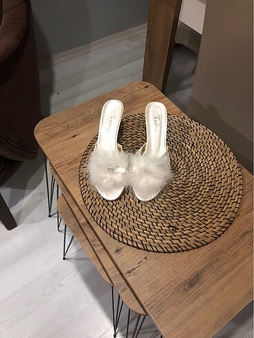 Gelin terliği topuklu YENİ