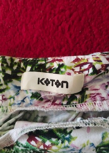 Koton koton Renkli Pilili Midi viskon Etek