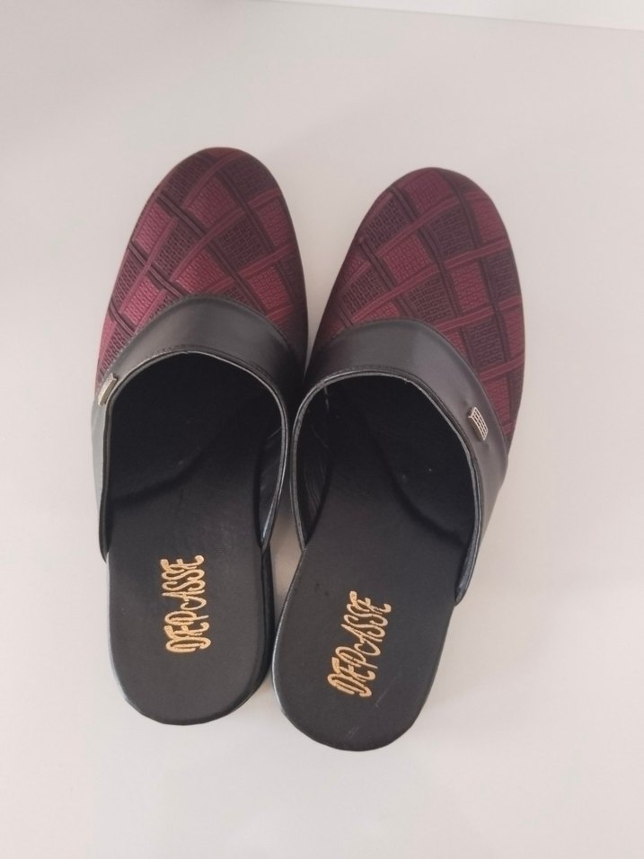 Bordo Erkek Ev Terliği - Görsel 2