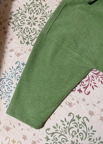 Yeşil Uzun Kollu Düğmeli Ceket - Görsel 4